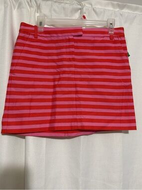 J crew Striped Pink and Red Women's Skirt - Brand Unspecified